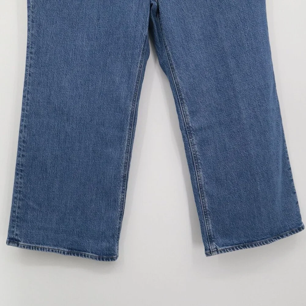 J. Crew Petite Slim-Wide Jean Womens 32P Blue Utilitarian‎ Preppy Collegiate NWT